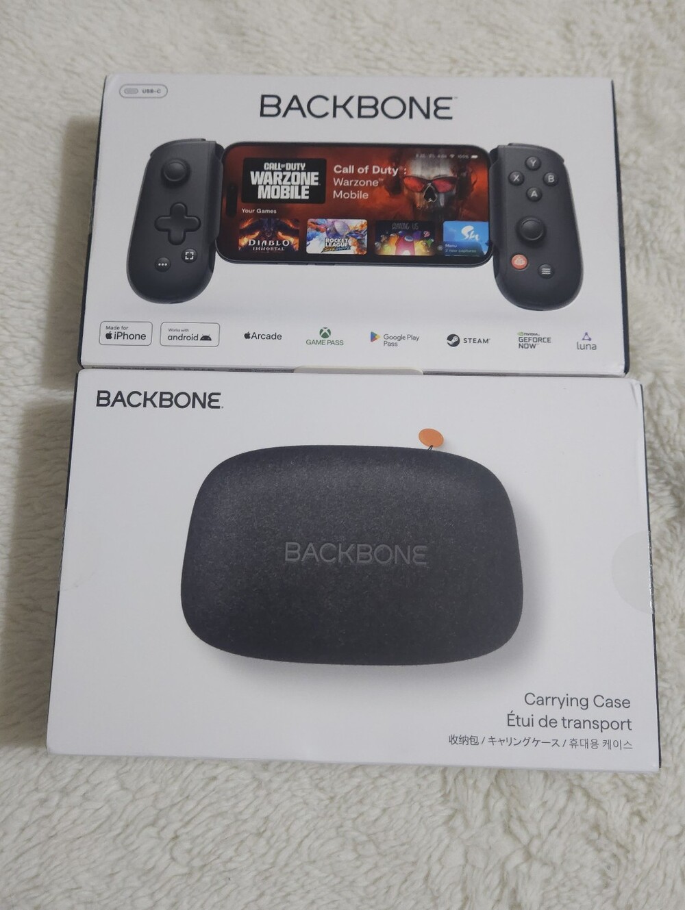 Backbone One USB-C Mobile Gaming Controller 2nd Gen + Carrying Case NEW